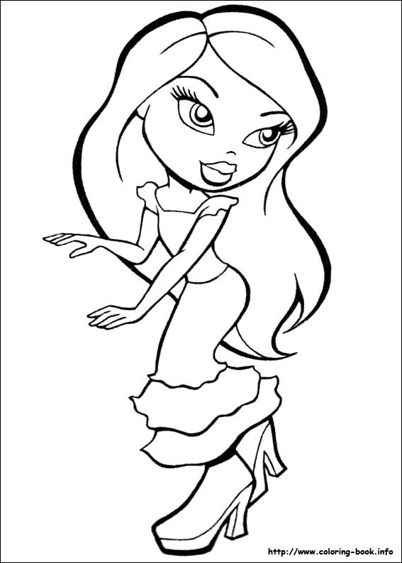 baby bratz free coloring pages - photo #14