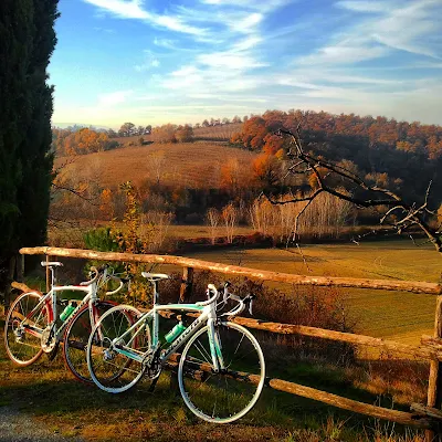 carbon road bike rental cycling in tuscany