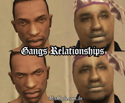 gta sa san mod cleo gangs ballas cj