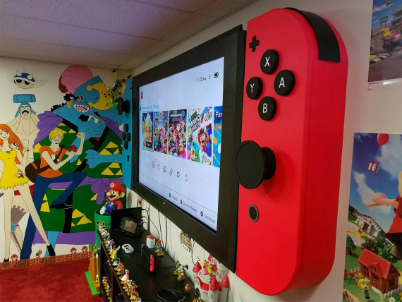 شاهد كيف حول هذا اللاعب جهاز التلفزيون إلى Nintendo Switch عملاق بطريقة مبتكرة