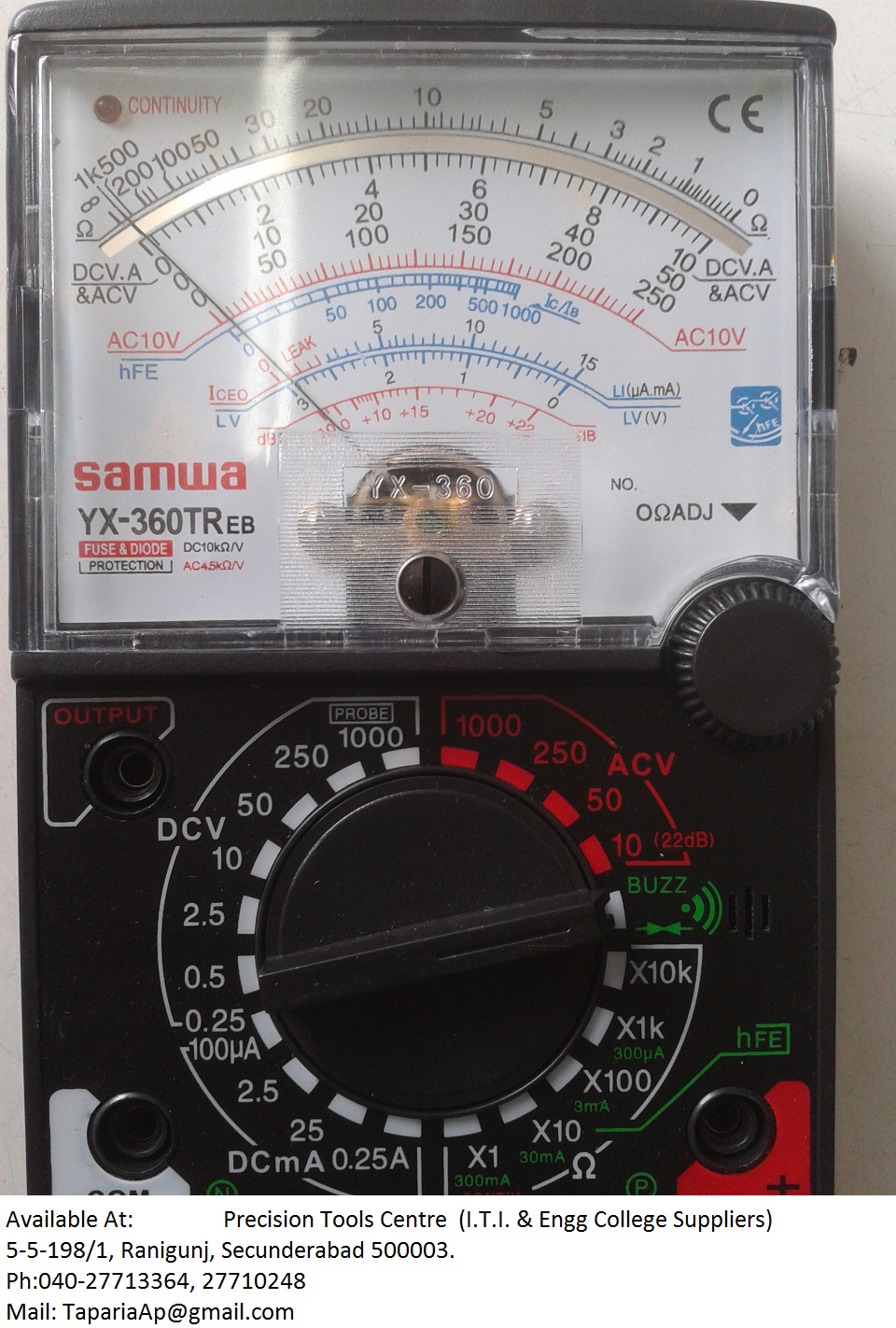 Multimeter: Analog Multimeter Electricity Doctor Clamp Meter Tong Tester