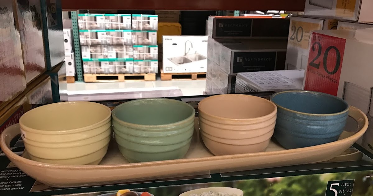 5piece Stoneware Serving Set Costco Weekender