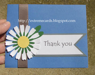 daisy thank you card