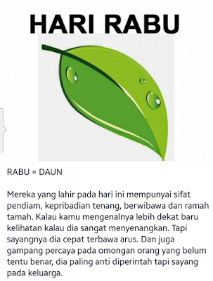 Inilah Kepribadian cowok dilihat dari hari kelahirannya! Inilah Kepribadian cowok dilihat dari hari kelahirannya!