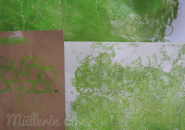 Kordeldruck Gellantinedruck ©Müllerin Art Kordeldruck Gellantinedruck ©Müllerin Art