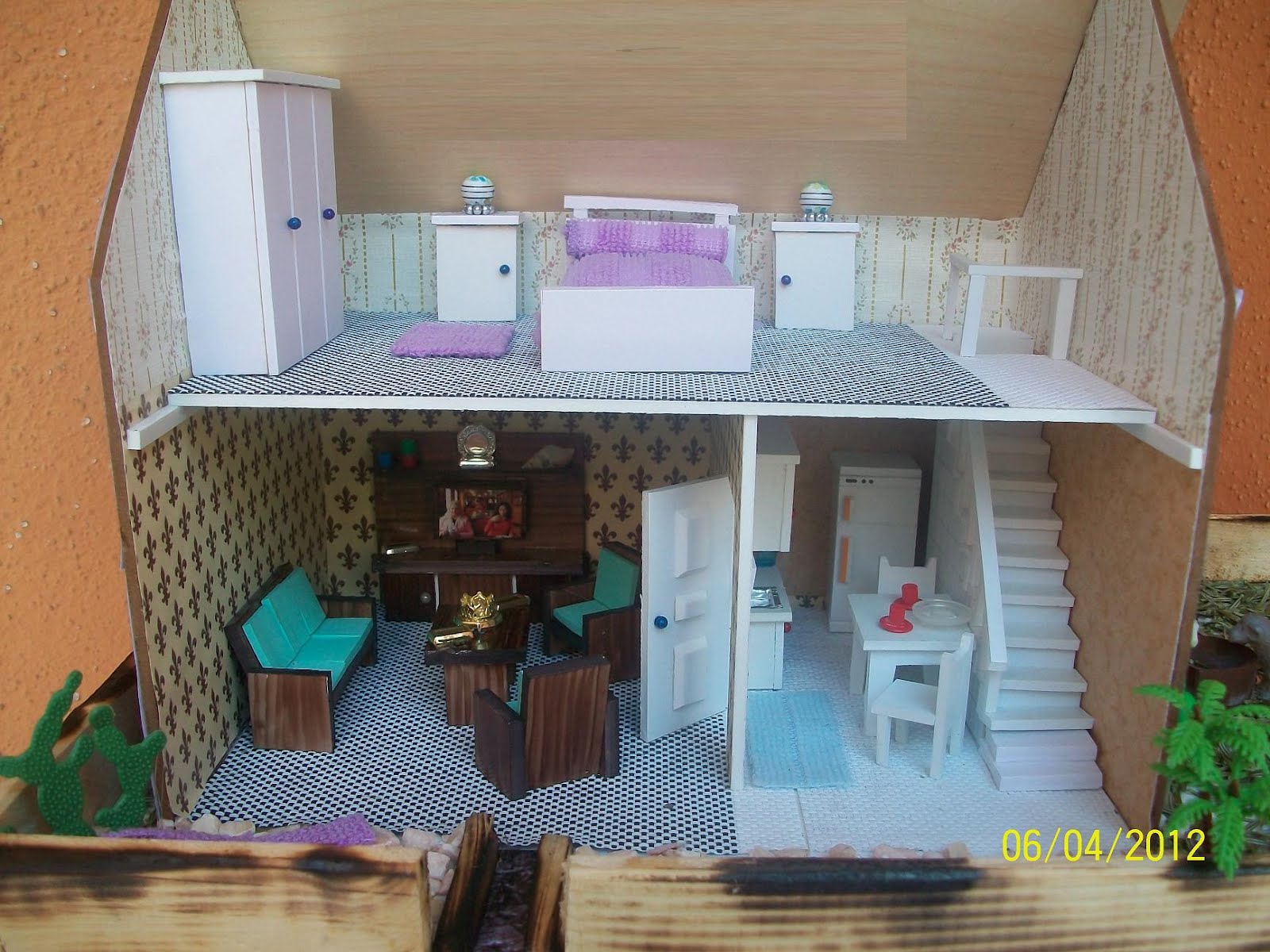 ! ♥ Küçük Şeyler Minyatür, Hobi ♥ ! İki katlı ev.
