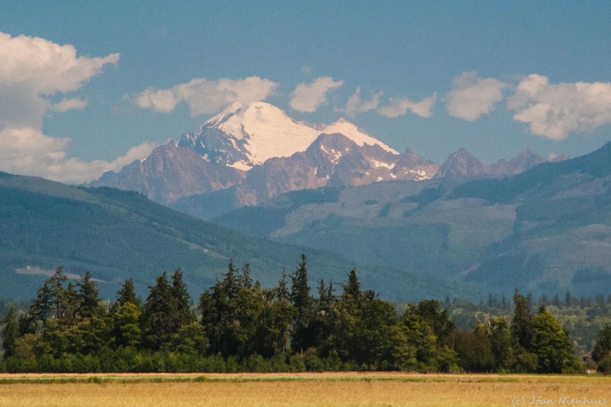 Pacific Northwest Photography Mt. Baker from Skagit Valley Farmland