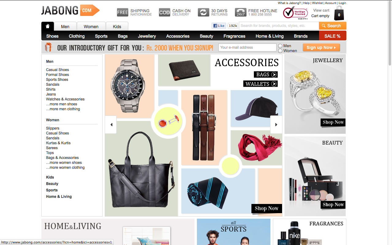 Top Offers and discount Sales at Jabong Jabong online shopping for men and women is the one-stop online fashion destination for all fashionistas in India. So, if you are searching for a website which would help you in shopping the best fashion products, you have actually landed on the right place.