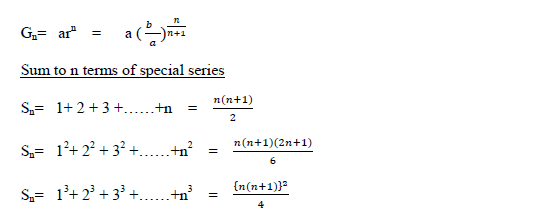 Sequences and series concept and HOT questions ,formula sheet for A.P,G.P