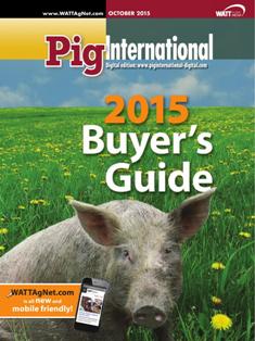 Pig International. Nutrition and health for profitable pig production 2015-06 - October 2015 | ISSN 0191-8834 | TRUE PDF | Bimestrale | Professionisti | Distribuzione | Tecnologia | Mangimi | Suini
Pig International  is distributed in 144 countries worldwide to qualified pig industry professionals. Each issue covers nutrition, animal health issues, feed procurement and how producers can be profitable in the world pork market.