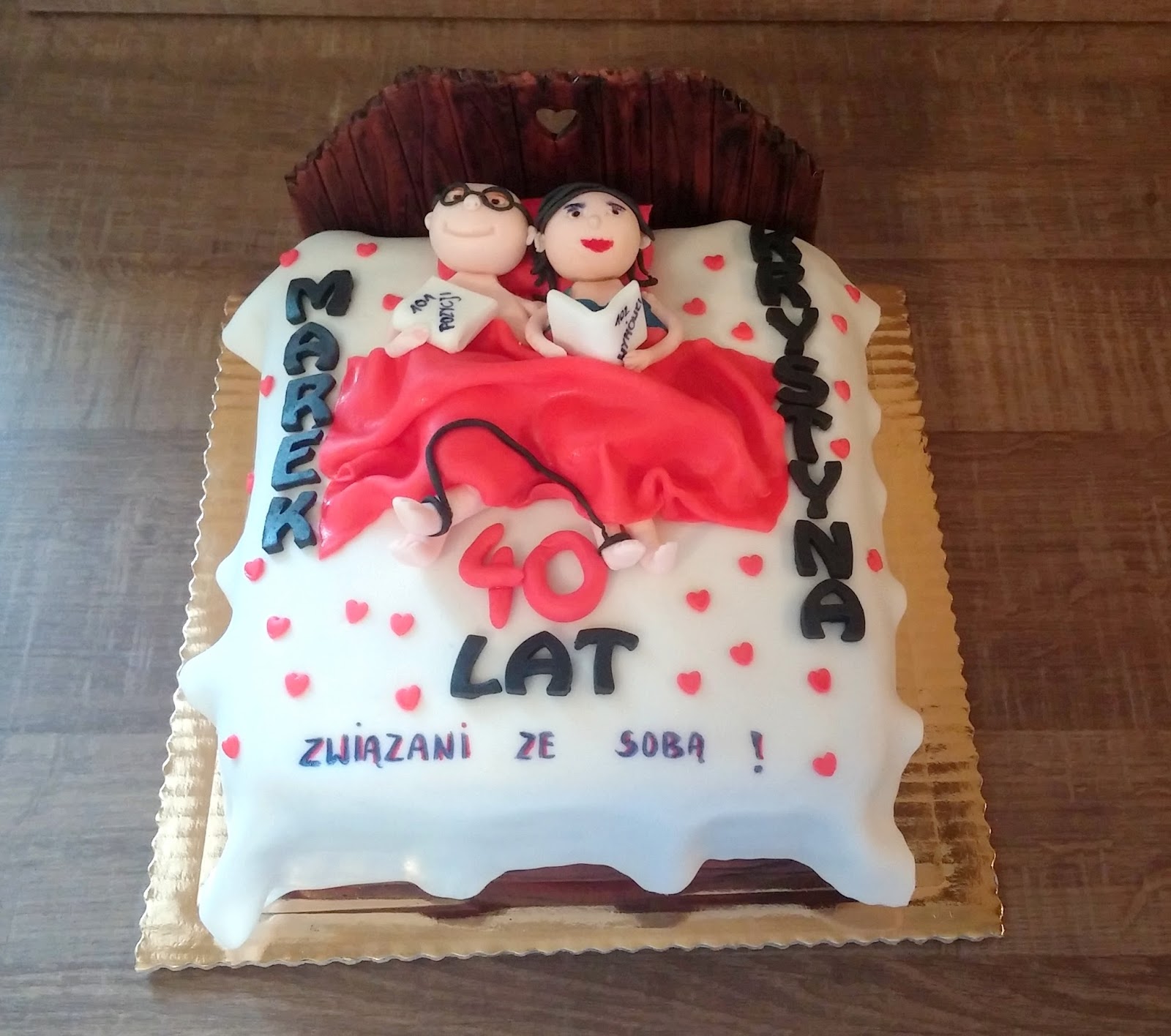 tort na 40 rocznicę ślubu