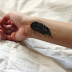 Black Feather Tattoo 