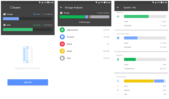 aplikasi pembersih memori terbaik CCleaner