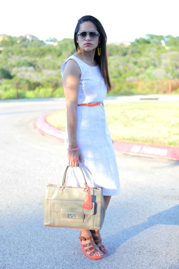 white dress office wear linen tailormade tanvii.com
