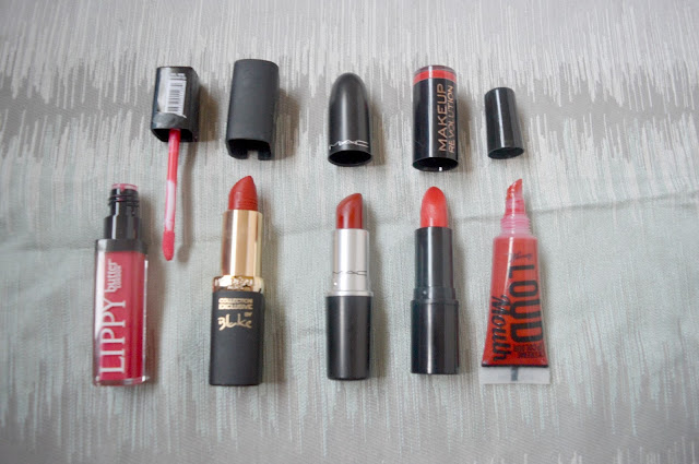 my top 5 red lipsticks