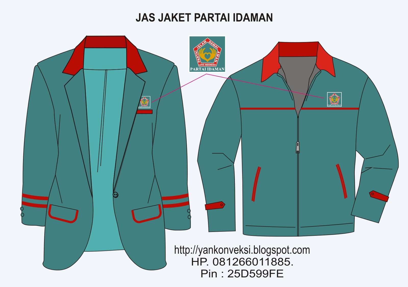 PESANAN JAS JAKET PENGURUS PARTAI IDAMAN BANJAR MASIN