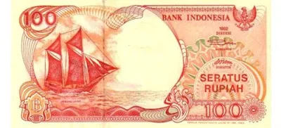 Gambar uang kertas Indonesia Rp 100 tahun 1992