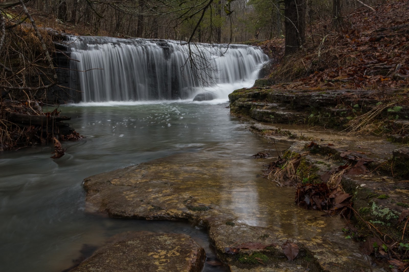 Rick's Hiking Blog Schoolhouse Falls, Ozarks near Hector, Arkansas