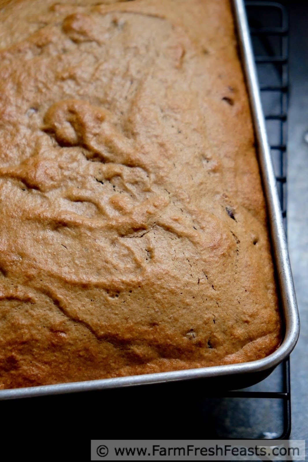 Farm Fresh Feasts Whole Wheat Banana Peanut Butter Cake