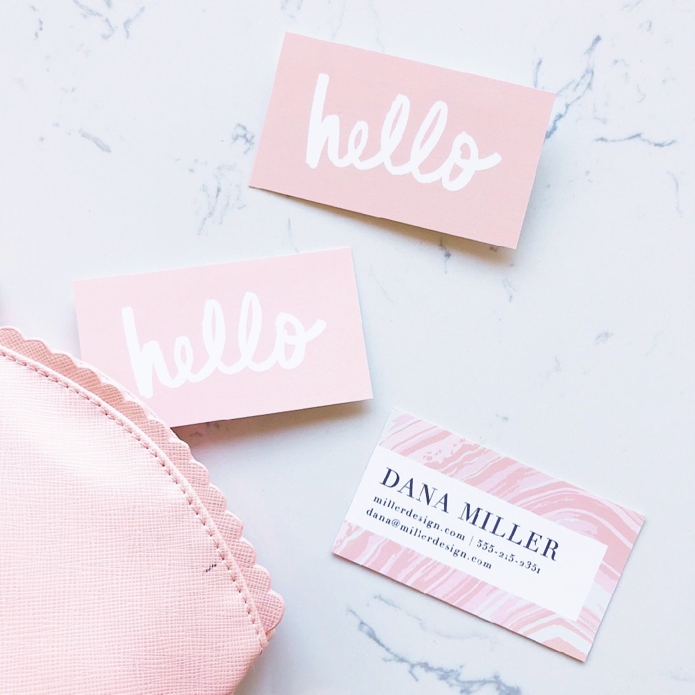 life love larson basic invite business cards basic business card