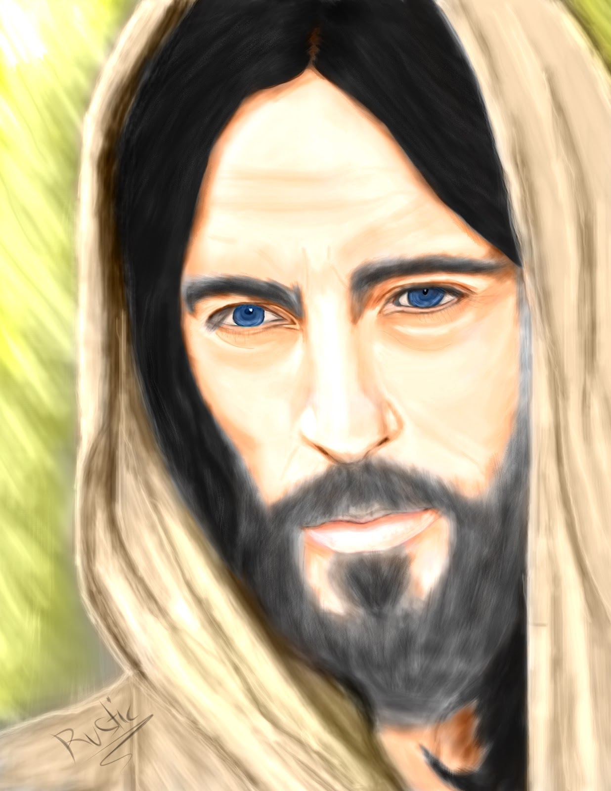 Gambar Wajah Yesus Tuhan Kristen - Ahad Blog