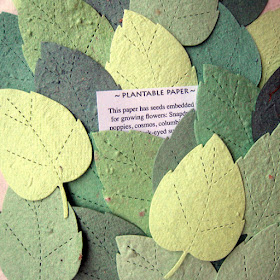 zero-waste wedding favor ideas plantable paper leaves