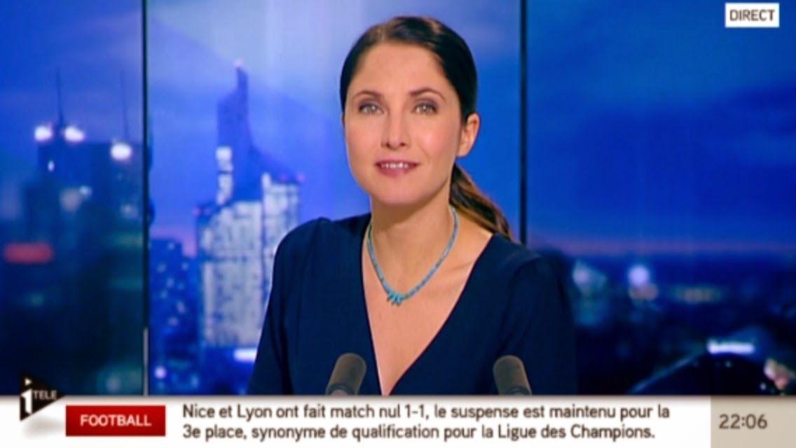 vuesalatele: 2013 05 19 - CLELIE MATHIAS - I>TELE - INFO SOIR @22H00