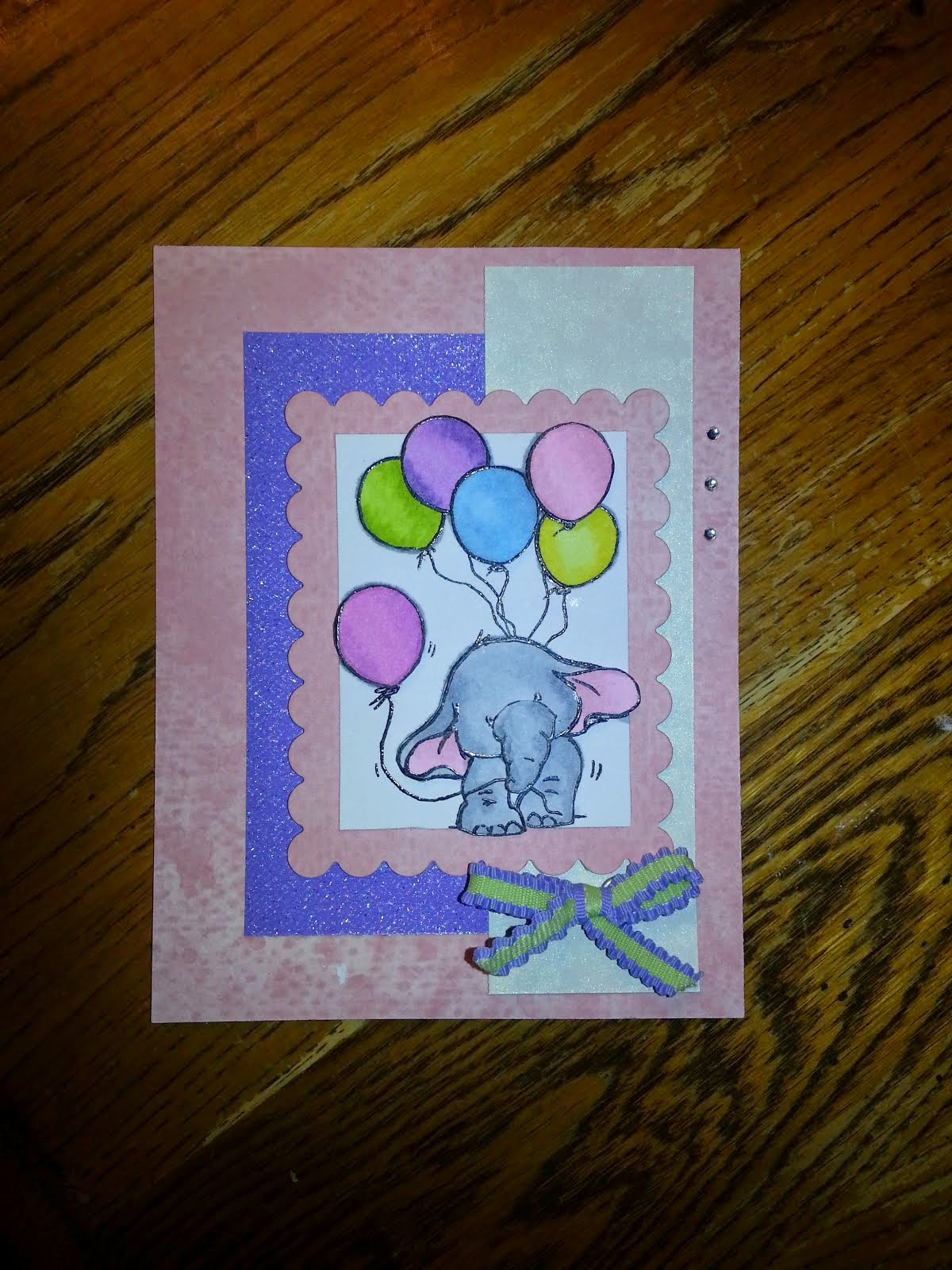 Maranda's Dablings: Elephant birthday with balloons