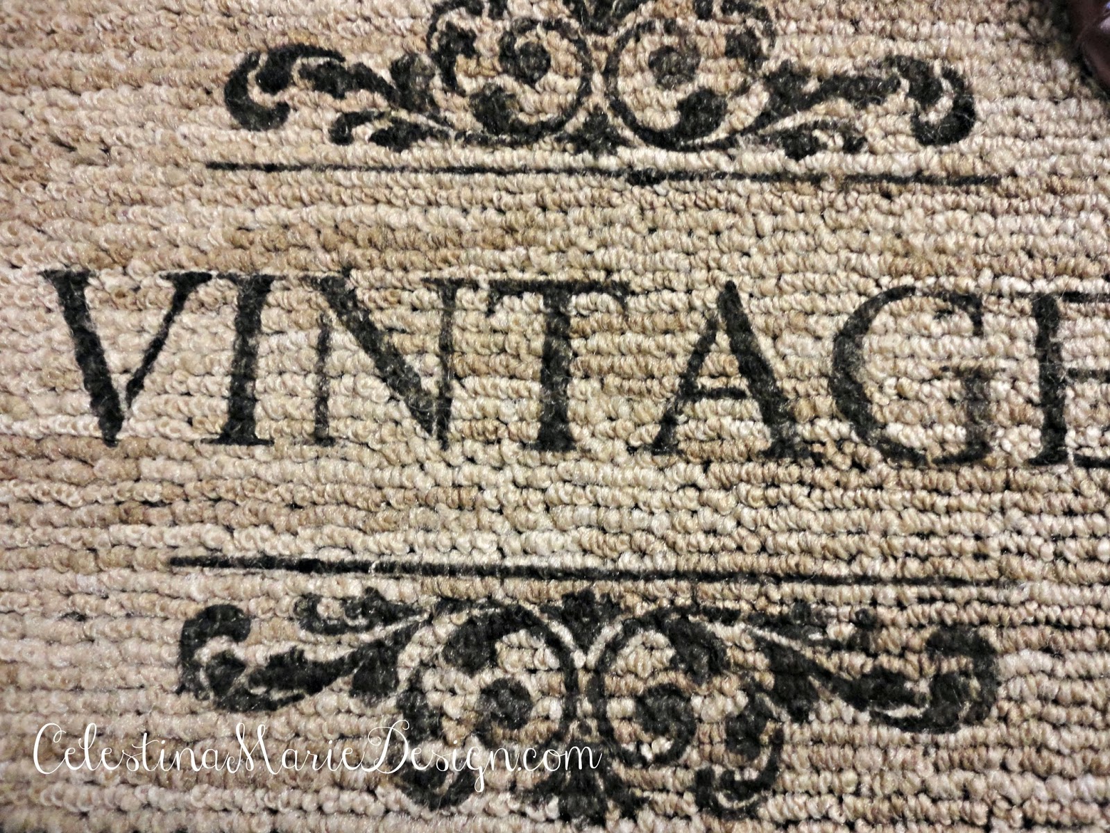 Designing a Stenciled French Rug - Rose Garden Market