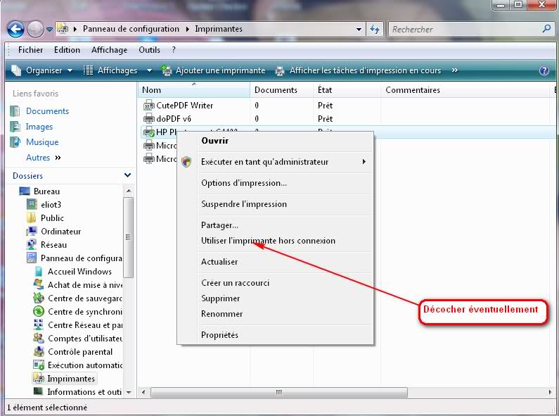 Probleme imprimante hp hors connexion Astucesinformatique