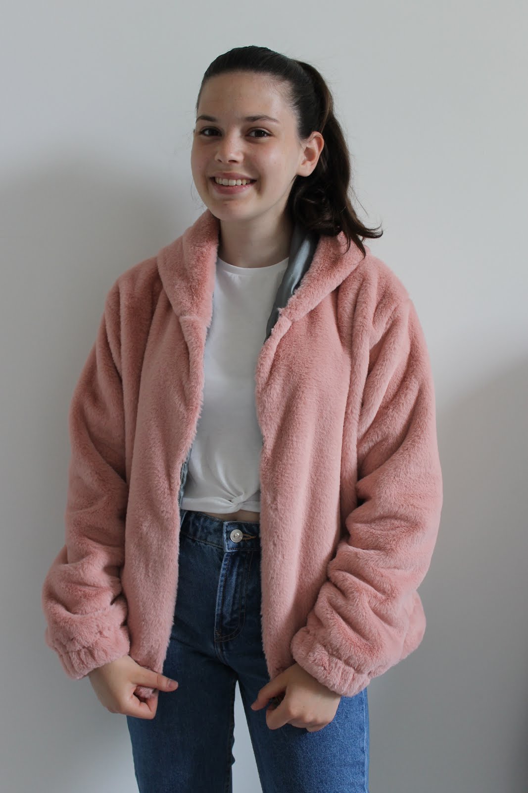 Lets Get Sewing Pink Fluffy Jacket
