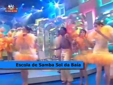Atuação da Escola de Samba Sol da Baía, do especial Carnaval no 'Herman SIC'