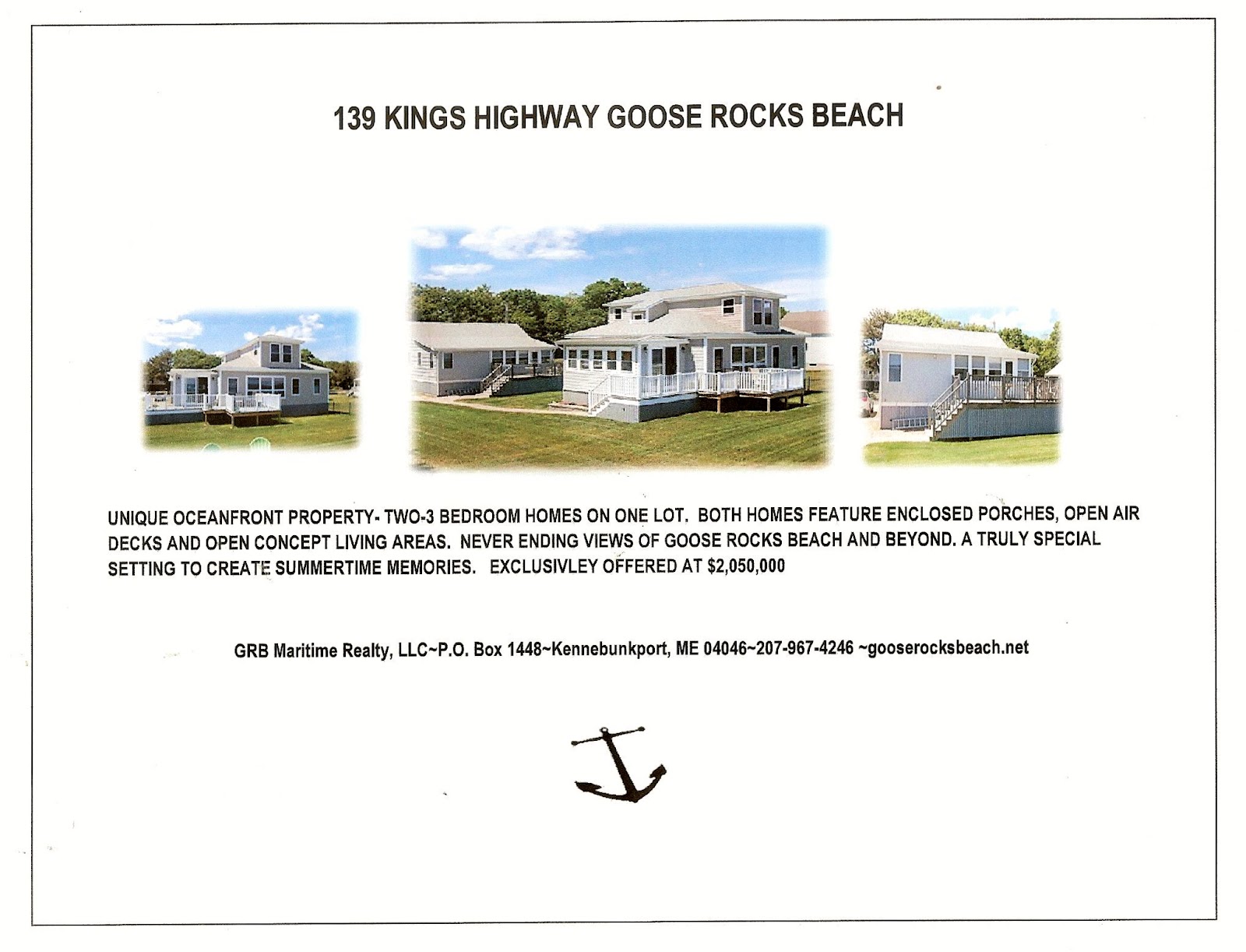 Goose Rocks Beach Maritime Realty