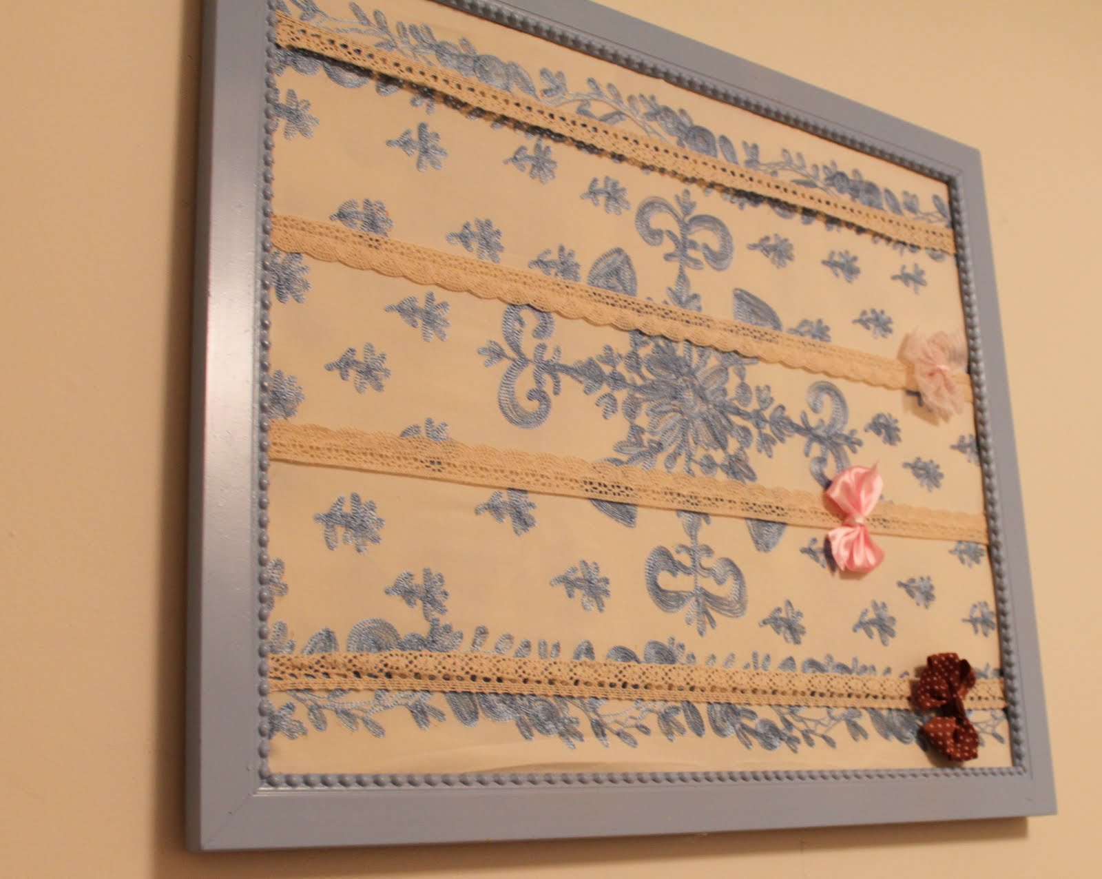 do it yourself divas DIY Framed Hair Bow/Flower Organizer For Little Girl