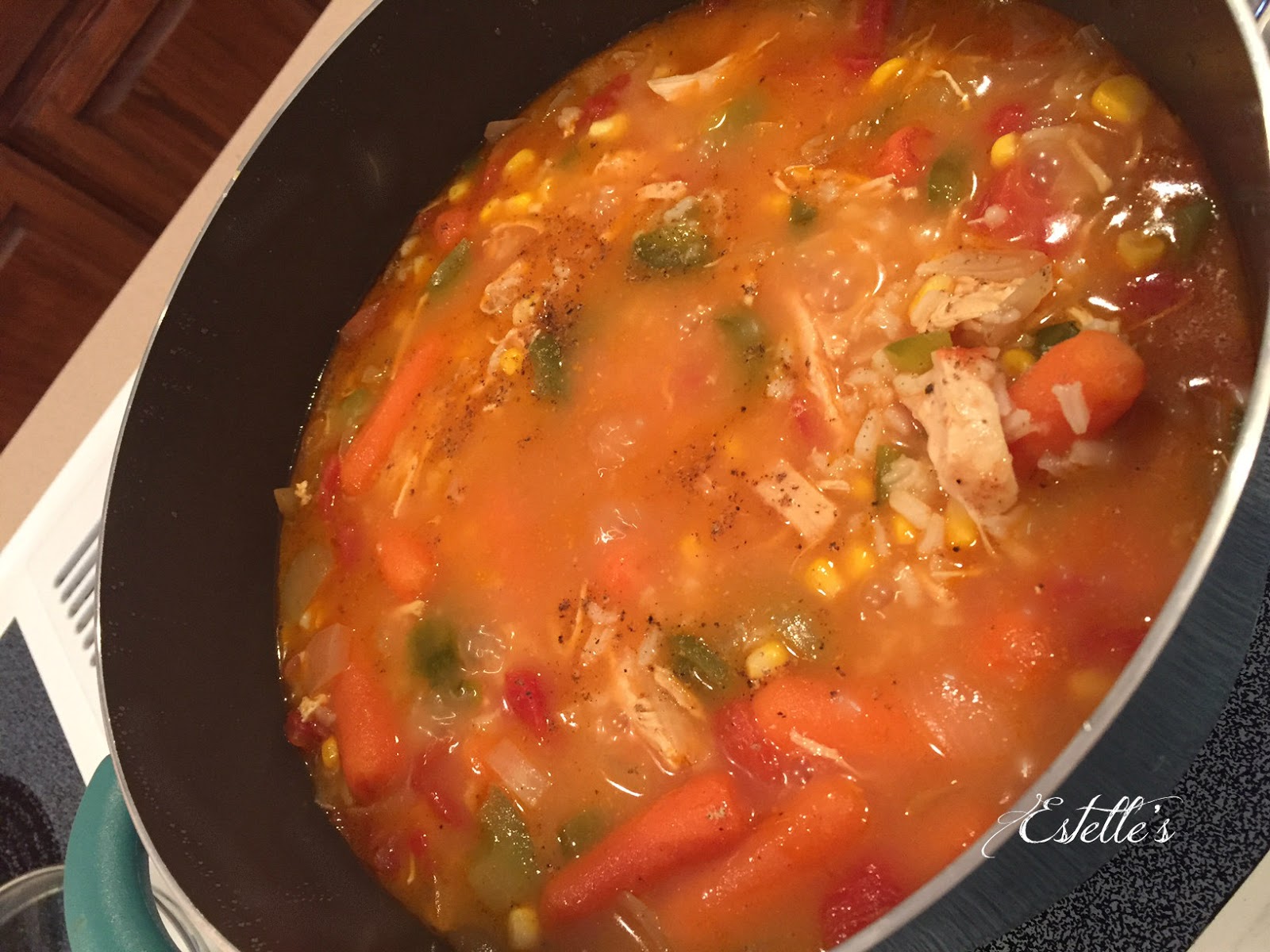 Estelle's MEXICAN CHICKEN AND RICE SOUP
