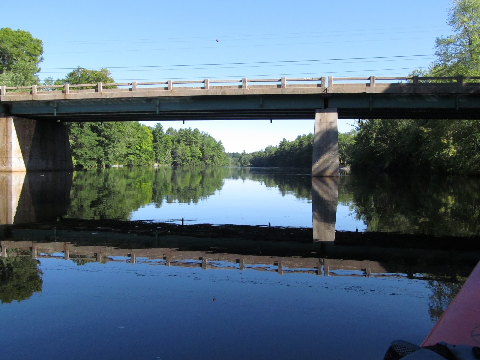Recreational Kayaking in Maine Saco River Hollis Center Arm, from