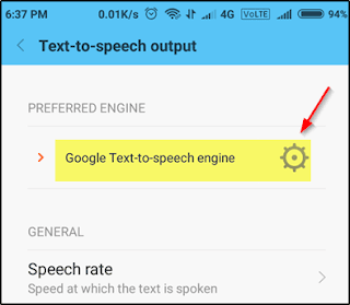 Text to speech Gear Box