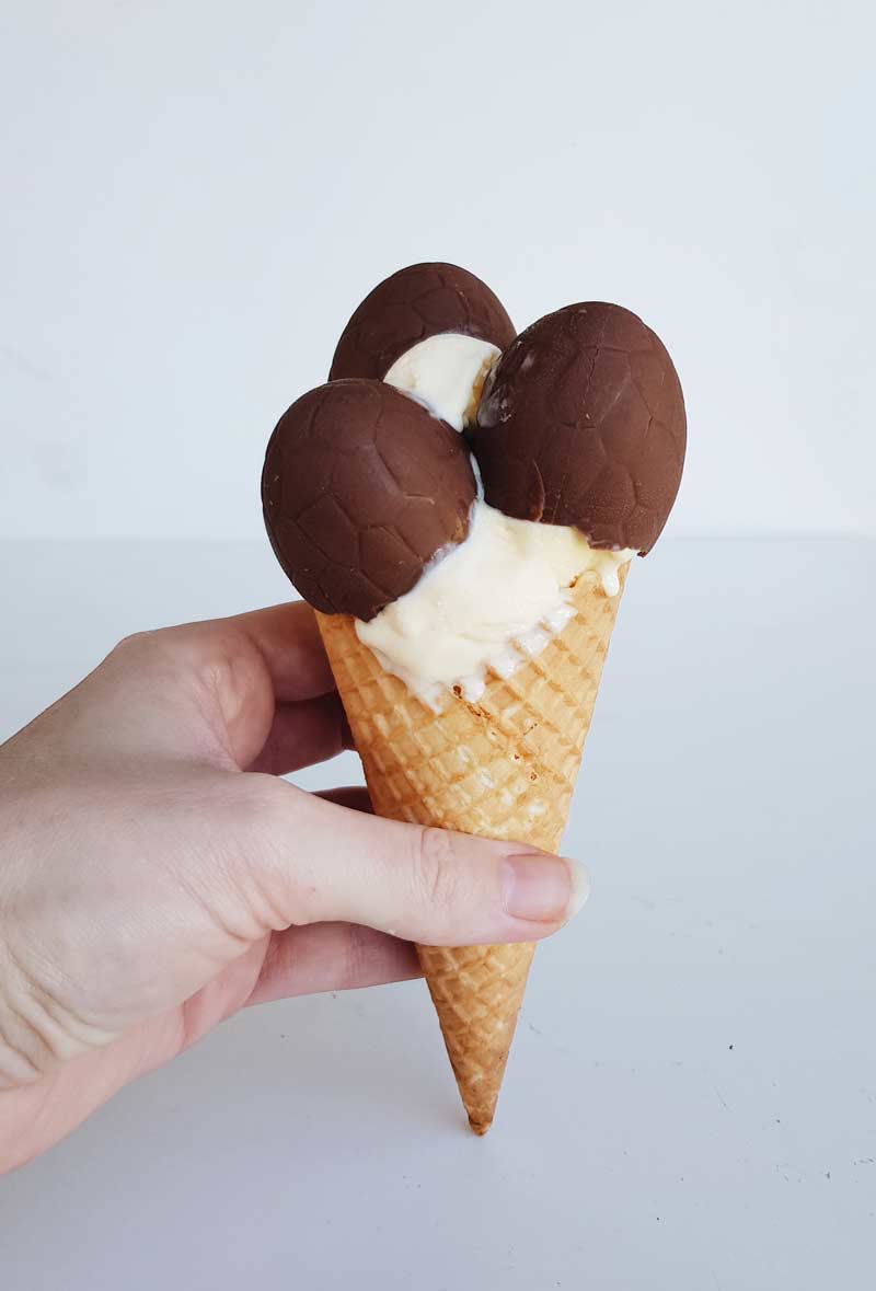 How to make Choc Top Icecreams with all your excess Easter Eggs Now