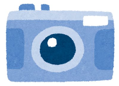 コンパクトカメラのイラスト