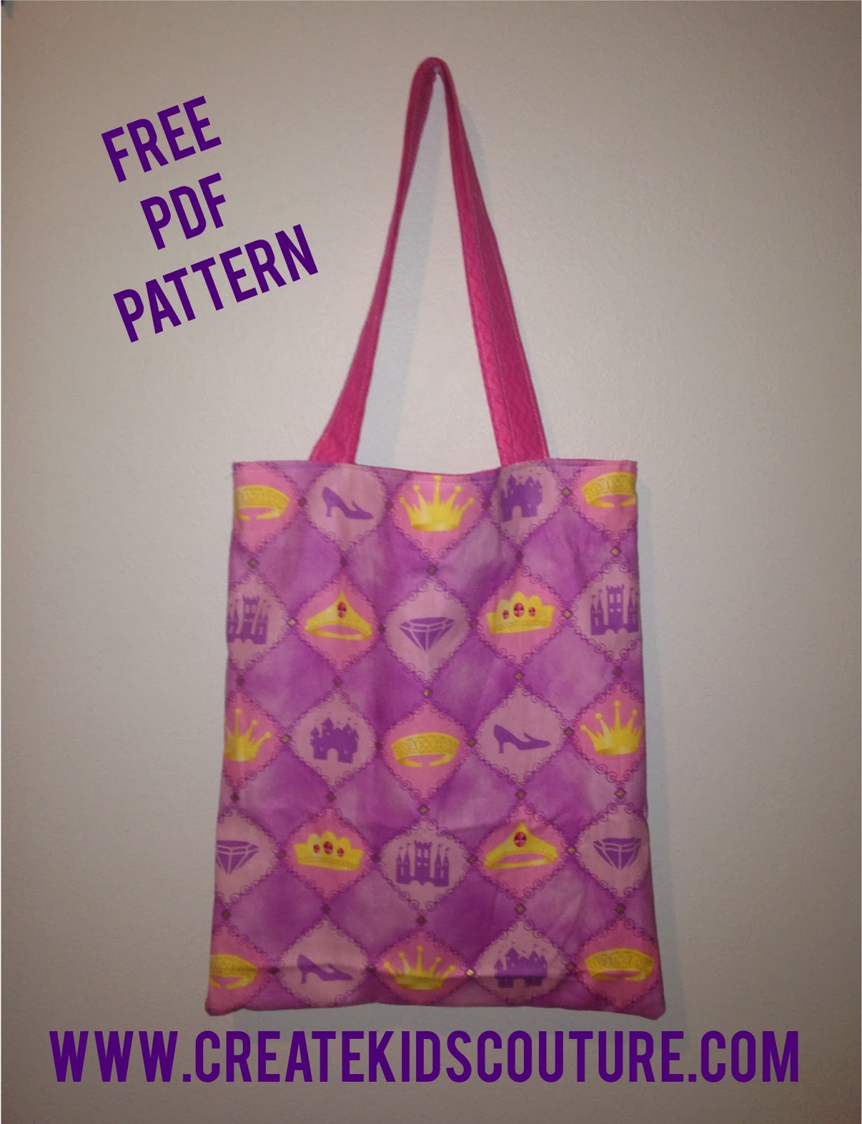 Create Kids Couture: Free Tutorial Tuesday: Easy Reversible Tote Bag