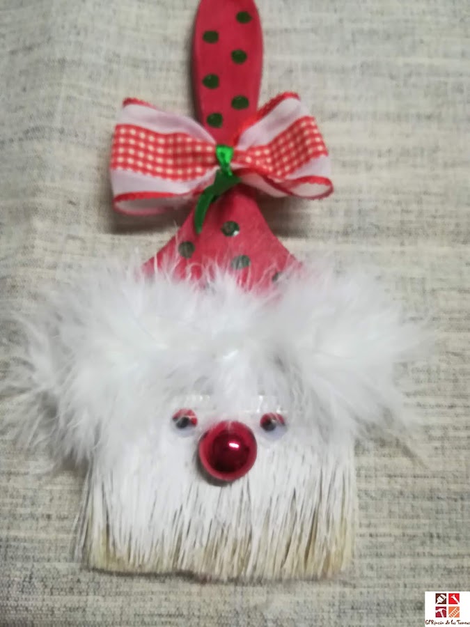 diy brocha papa noel