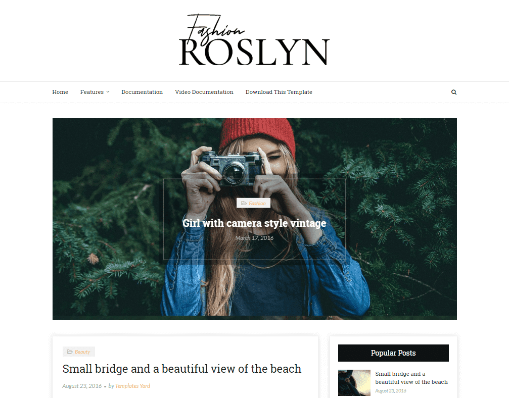 Free Download Roslyn Fashion Blogger Template Roslyn Fashion Blogger Template is amidst i of the finest Best Blogger Templates curated Free Download Roslyn Fashion Blogger Template