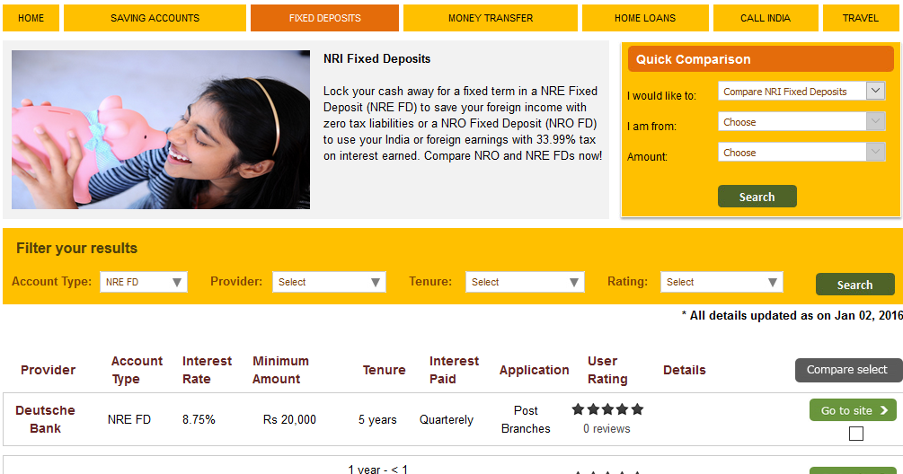 Best saving options for nri