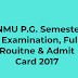 LNMU PG Semester 2 Examination, Full Routine, Admit Card 2017