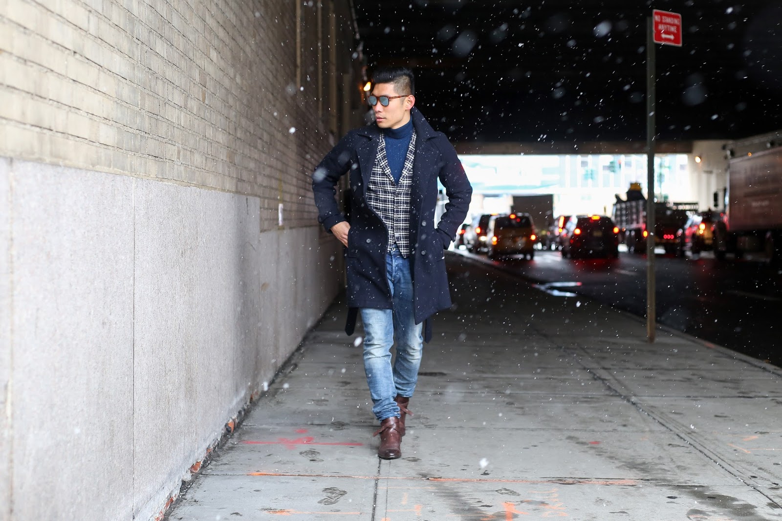 NYFW Men's Day 2 - Snow Day Layers — LEVITATE STYLE