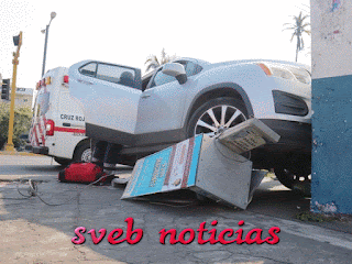Accidente en Av. Miguel Alemán y Campero en Veracruz; 2 heridos