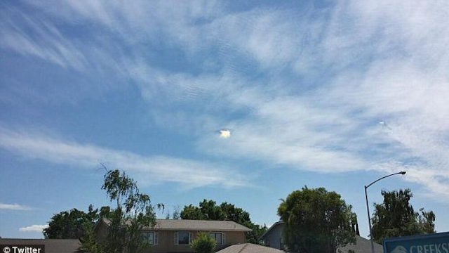 California cloud formation that looks like a portal.