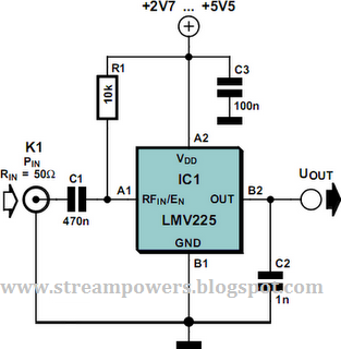 Linear RF Power Meter Circuit Diagram | Electronic Circuit Diagrams ...