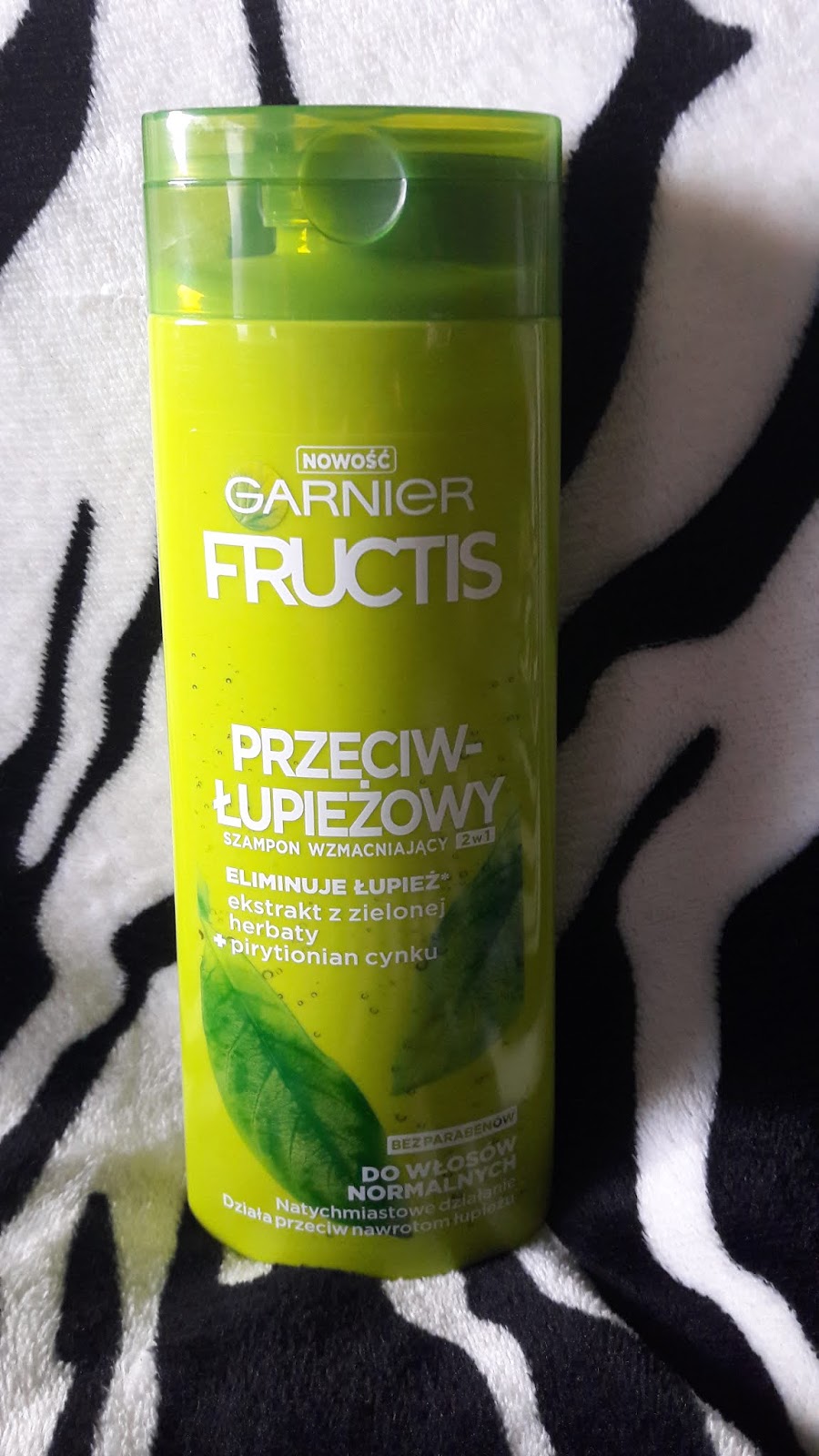 Garnier fructis szampon przeciwłupieżowy wzmacniający 2 w 1