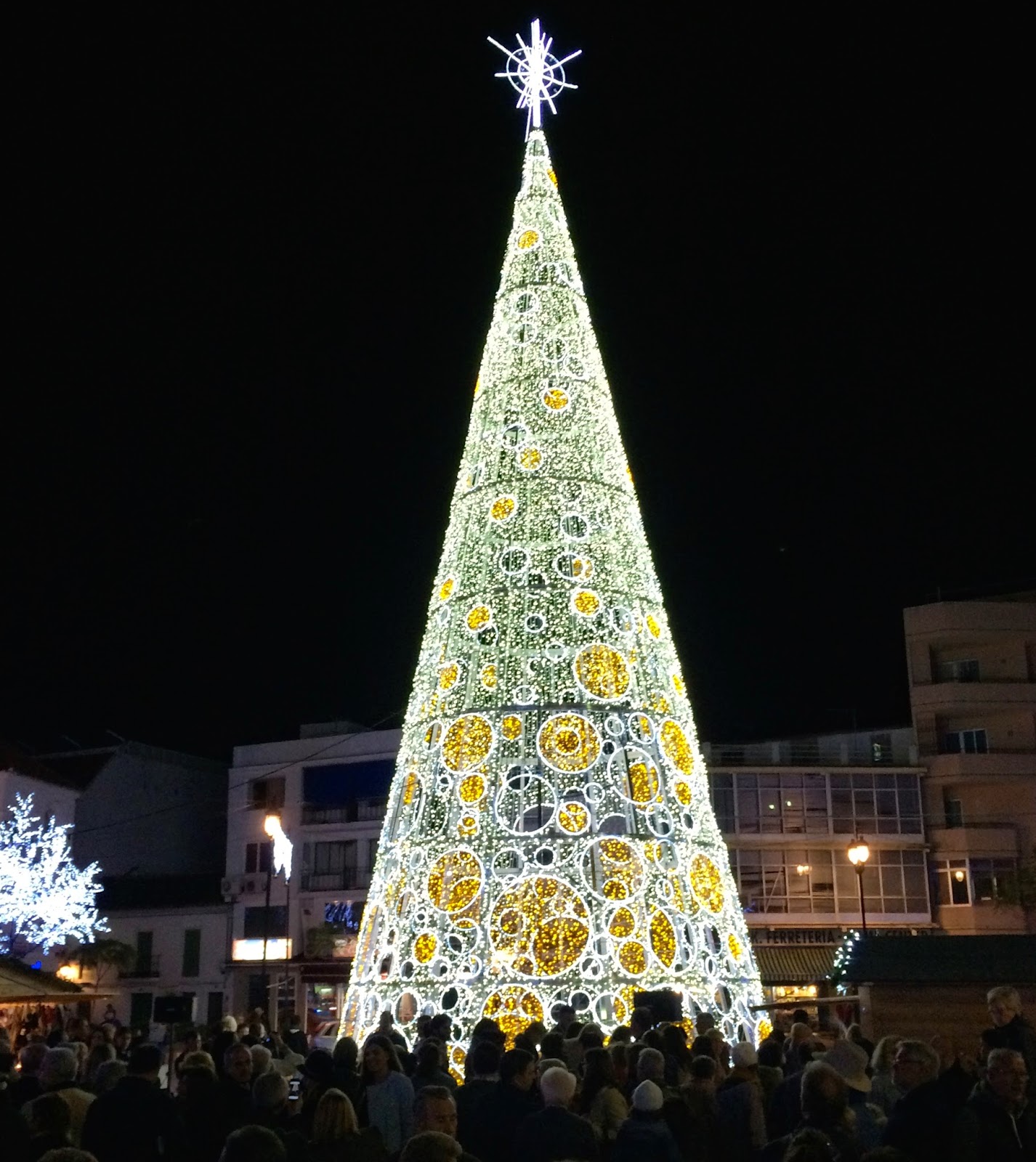 Life is Great Christmas lightening in Fuengirola